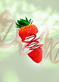 Strawberry with DNA