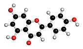 Apigenin dye molecule,illustration