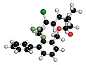Bifenthrin molecule,illustration