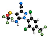 Fipronil molecule,illustration