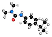 Isoproturon molecule,illustration