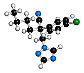 Myclobutanil molecule,illustration