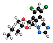 Propiconazole molecule,illustration