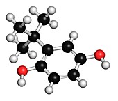 TBHQ preservative molecule,illustration