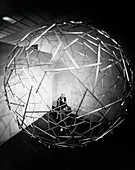 Richard Buckminster Fuller with dome