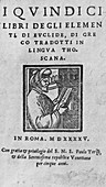 Portrait of Euclid on a Roman Book