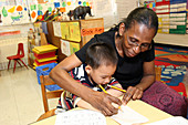 Teacher and Student in Day Care