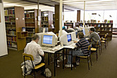 Students in Library at Bennington College