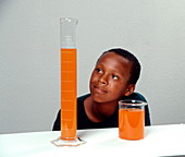 Water evaporation experiment