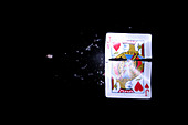 Bullet Hitting a Playing Card