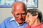 Alzheimer's patient with his wife