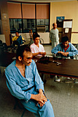 Victims of AIDS on a ward in Hospital