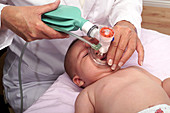 Bagging an infant with resuscitation bag