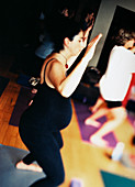 Pregnant women's yoga class