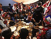 Traditional Bai wedding party