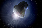 Space Probe Impacting Comet