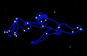 Artwork of the zodiacal constellation Aquarius