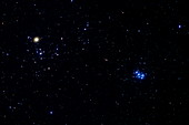 Pleiades and Hyades star clusters