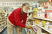 Shopping in a pharmacy