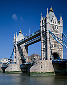 Tower Bridge over Thames River,London