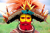 Huli man,Papua New Guinea