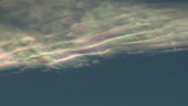 Waves in iridescent cloud, timelapse