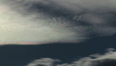 Iridescence in high cloud, timelapse