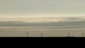 Stratus clouds and pylons, timelapse