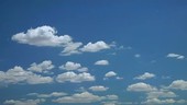 Summer cumulus clouds, timelapse