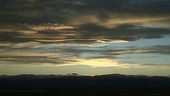 Sunset clouds, timelapse