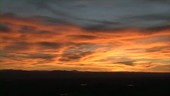 Cloudy sunset, timelapse