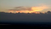 Stratus clouds at sunset, timelapse