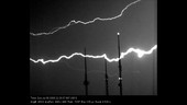 Lightning missing TV towers, high-speed