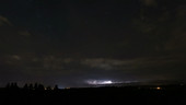 Thunderstorm passing overhead, timelapse