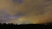 Low cloud at night, timelapse