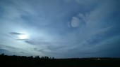 Full moon and altocumulus clouds, timelap