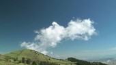 Heated mountain cloud, timelapse