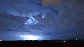 Supercell thunderstorm, time-lapse