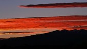 Altocumulus clouds at sunset, time-lapse