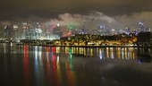 Sydney Harbour at night, time-lapse
