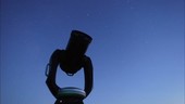 Telescope and night sky timelapse