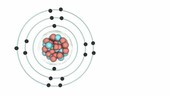 Chlorine electronic structure, animation