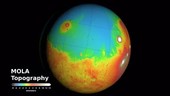 Topography of Mars, MOLA animation