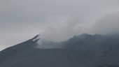 Eruption shockwave at Sakurajima volcano