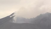 Eruption shockwave at Sakurajima volcano