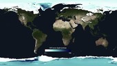 Global snow depth forecast, animation