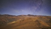 Atacama Desert night sky timelapse