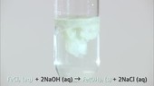 Iron II hydroxide precipitate