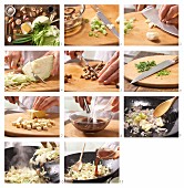 How to prepare stir-fried tofu and mushrooms in a lettuce leaf (Asia)