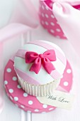 Cupcake in a gift box